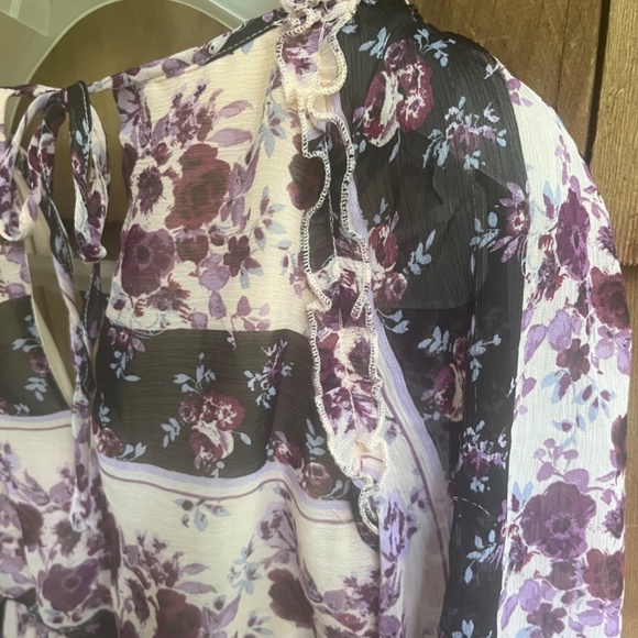 CRYSTAL DOLLS Womens Beige Lined Tie Closure 3/4 Sleeve A-Line Dress XS - Picture 11 of 17